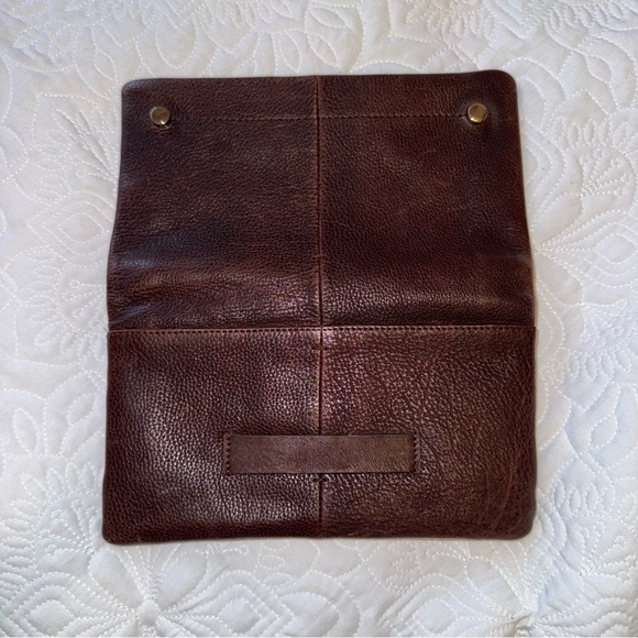 Latico Textured Brown Leather Terry Wallet Multi Card - Picture 2 of 11